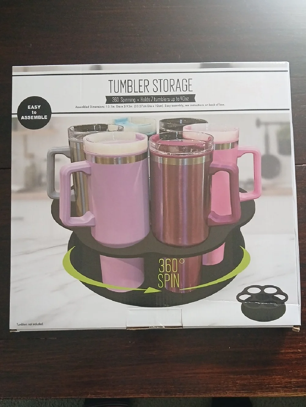 Tumbler Storage 360° Spin Organizer - Picture 1 of 10